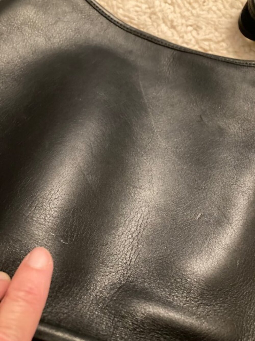 Vintage Coach Black Leather Shoulder Bag - Picture 7 of 8